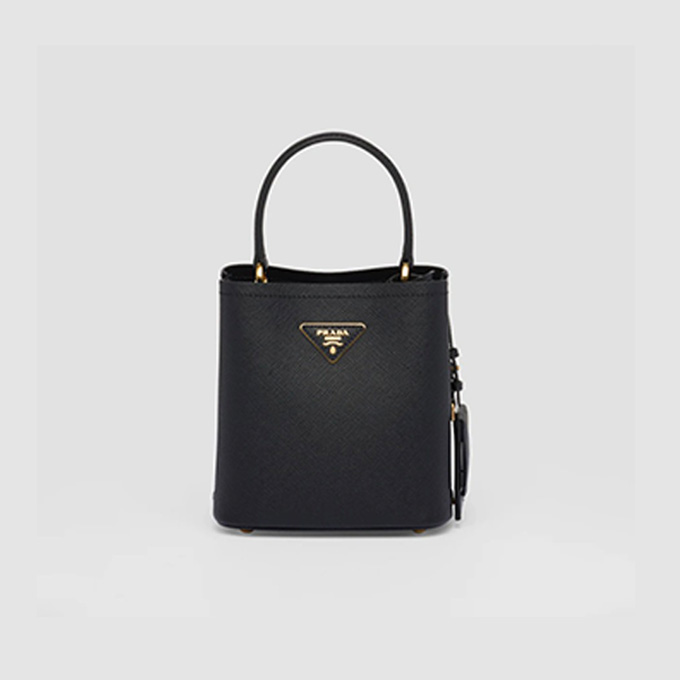 prada panier mini saffiano leather bucket bag #1ba217